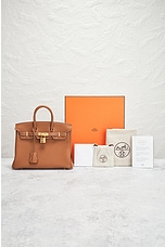 FWRD Renew Hermes Birkin 25 Togo Handbag in Gold, view 7, click to view large image.