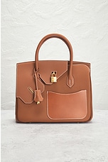 FWRD Renew Hermes Birkin En Desordre Togo Handbag in Brown, view 2, click to view large image.