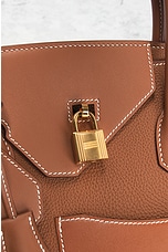 FWRD Renew Hermes Birkin En Desordre Togo Handbag in Brown, view 5, click to view large image.