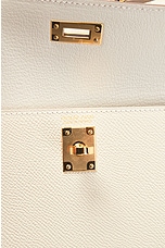 FWRD Renew Hermes Kelly 20 Cle Togo Handbag in White, view 6, click to view large image.