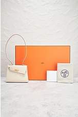 FWRD Renew Hermes Kelly 20 Cle Togo Handbag in White, view 7, click to view large image.