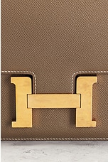 FWRD Renew Hermes A Stamp Epsom Constance 24 Shoulder Bag in Etoupe, view 6, click to view large image.