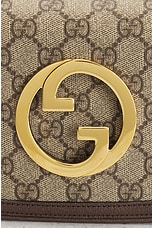 FWRD Renew Gucci GG Supreme Blondie Shoulder Bag in Beige, view 5, click to view large image.
