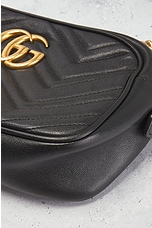 FWRD Renew Gucci GG Marmont Chain Shoulder Bag in Black, view 8, click to view large image.