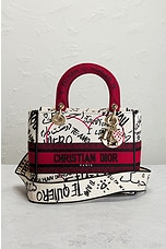 FWRD Renew Dior Lady Canvas Handbag in Multi, view 2, click to view large image.