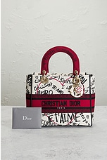 FWRD Renew Dior Lady Canvas Handbag in Multi, view 9, click to view large image.