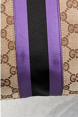 FWRD Renew Gucci GG Canvas Horsebit Shoulder Bag in Beige, view 7, click to view large image.