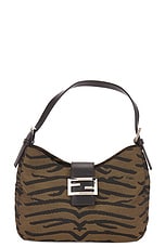 FWRD Renew Fendi Animal Shoulder Bag in Brown, view 1, click to view large image.
