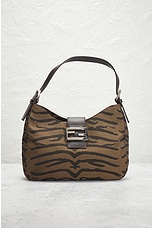 FWRD Renew Fendi Animal Shoulder Bag in Brown, view 2, click to view large image.