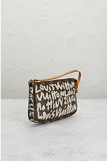 FWRD Renew Louis Vuitton Monogram Graphite Accessoires Pochette Shoulder Bag in Brown, view 4, click to view large image.