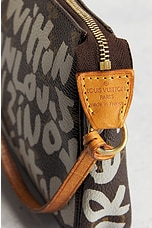 FWRD Renew Louis Vuitton Monogram Graphite Accessoires Pochette Shoulder Bag in Brown, view 5, click to view large image.