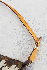 FWRD Renew Louis Vuitton Monogram Graphite Accessoires Pochette Shoulder Bag in Brown, view 6, click to view large image.