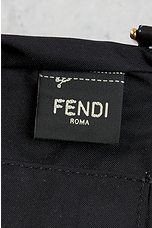 FWRD Renew Fendi Zucca 2 Way Waist Bag in Blue, view 6, click to view large image.