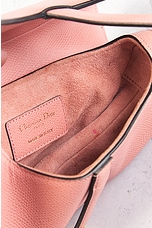 FWRD Renew Dior Leather Saddle Bag in Pink, view 5, click to view large image.