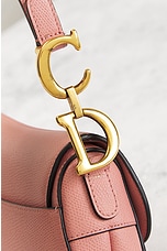 FWRD Renew Dior Leather Saddle Bag in Pink, view 7, click to view large image.