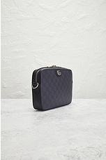 FWRD Renew Gucci GG Supreme Ophidia Shoulder Bag in Navy, view 4, click to view large image.