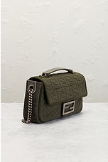 FWRD Renew Fendi Zucca Shoulder Bag in Army, view 4, click to view large image.