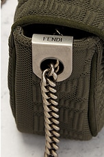 FWRD Renew Fendi Zucca Shoulder Bag in Army, view 9, click to view large image.