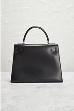 FWRD Renew Hermes Kelly 28 Handbag in Black, view 3, click to view large image.