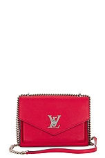 FWRD Renew Louis Vuitton BB Leather Shoulder Bag in Red, view 1, click to view large image.