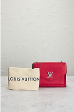FWRD Renew Louis Vuitton BB Leather Shoulder Bag in Red, view 10, click to view large image.