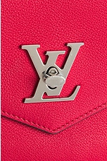 FWRD Renew Louis Vuitton BB Leather Shoulder Bag in Red, view 6, click to view large image.