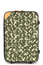 FWRD Renew Louis Vuitton Camouflage Carry Luggage in Green, view 1, click to view large image.