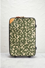 FWRD Renew Louis Vuitton Camouflage Carry Luggage in Green, view 2, click to view large image.