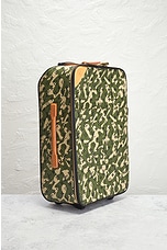 FWRD Renew Louis Vuitton Camouflage Carry Luggage in Green, view 4, click to view large image.