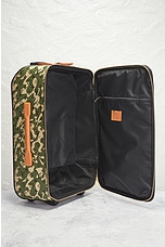 FWRD Renew Louis Vuitton Camouflage Carry Luggage in Green, view 5, click to view large image.