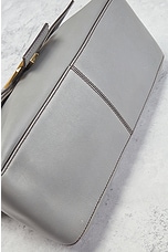 FWRD Renew Fendi Mama Leather Baguette Shoulder Bag in Grey, view 7, click to view large image.
