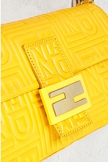 FWRD Renew Fendi Baguette Shoulder Bag in Yellow, view 5, click to view large image.