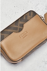 FWRD Renew Fendi Zucca Shoulder Bag in Brown, view 6, click to view large image.