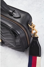 FWRD Renew Gucci GG Marmont 2 Way Shoulder Bag in Black, view 8, click to view large image.