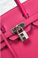 FWRD Renew Hermes Taurillon Novillo Birkin 25 Handbag in Pink, view 5, click to view large image.