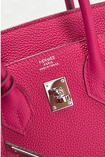 FWRD Renew Hermes Taurillon Novillo Birkin 25 Handbag in Pink, view 6, click to view large image.