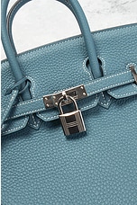 FWRD Renew Hermes Togo R Stamp Birkin 25 Handbag in Blue Jean, view 5, click to view large image.
