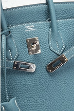 FWRD Renew Hermes Togo R Stamp Birkin 25 Handbag in Blue Jean, view 6, click to view large image.