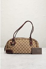 FWRD Renew Gucci GG Canvas Shoulder Bag in Beige, view 9, click to view large image.