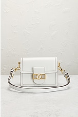 FWRD Renew Louis Vuitton Dauphine Shoulder Bag in White, view 2, click to view large image.