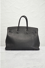 FWRD Renew Hermes Togo Birkin 35 Handbag in Black, view 3, click to view large image.