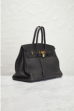 FWRD Renew Hermes Togo Birkin 35 Handbag in Black, view 4, click to view large image.