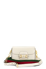 FWRD Renew Gucci Horsebit Calfskin Leather Shoulder Bag in Beige, view 1, click to view large image.