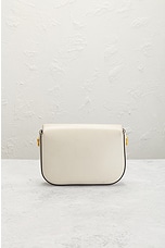 FWRD Renew Gucci Horsebit Calfskin Leather Shoulder Bag in Beige, view 3, click to view large image.