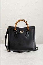 FWRD Renew Gucci Diana Handbag in Black, view 2, click to view large image.