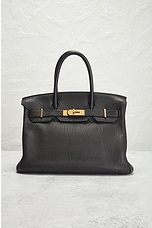 FWRD Renew Hermes Togo Birkin 30 Handbag in Black, view 2, click to view large image.