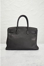 FWRD Renew Hermes Togo Birkin 30 Handbag in Black, view 3, click to view large image.