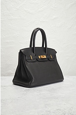 FWRD Renew Hermes Togo Birkin 30 Handbag in Black, view 4, click to view large image.