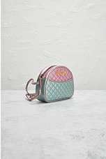 FWRD Renew Gucci Trapuntata Metallic Calfskin Leather Shoulder Bag in Multi, view 4, click to view large image.