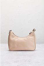 FWRD Renew Prada Nylon Shoulder Bag in Pink, view 3, click to view large image.